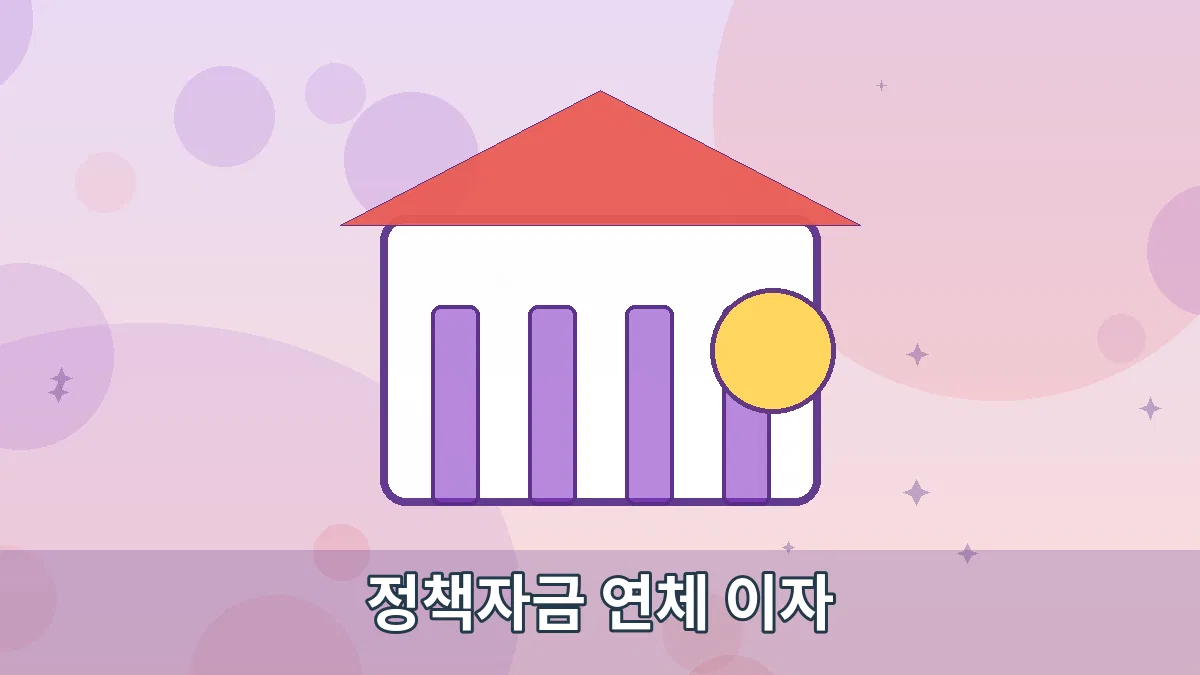 정책자금 연체 이자 안내 이미지 1