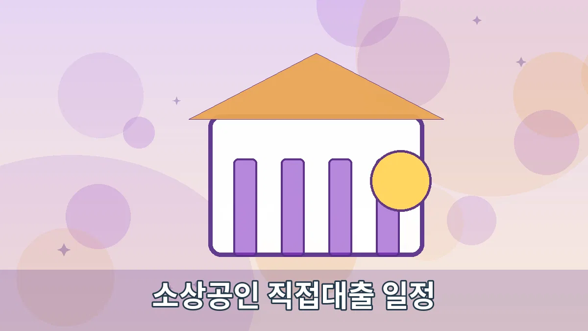 소상공인 직접대출 일정 안내 이미지 2